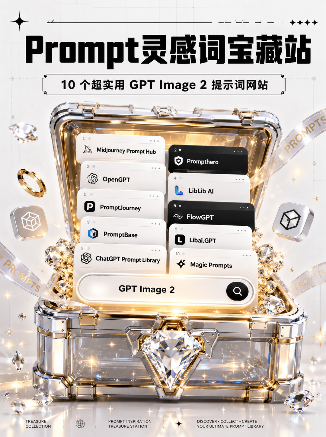 Prompt 提示词灵感库宝藏海报
